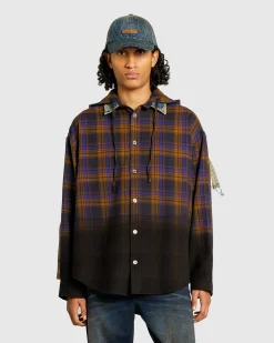 Acne Studios Hooded Button-Up Shirt- Shirts