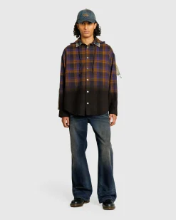 Acne Studios Hooded Button-Up Shirt- Shirts