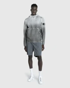 Stone Island Hooded Sweatshirt Lead Grey- Sweats