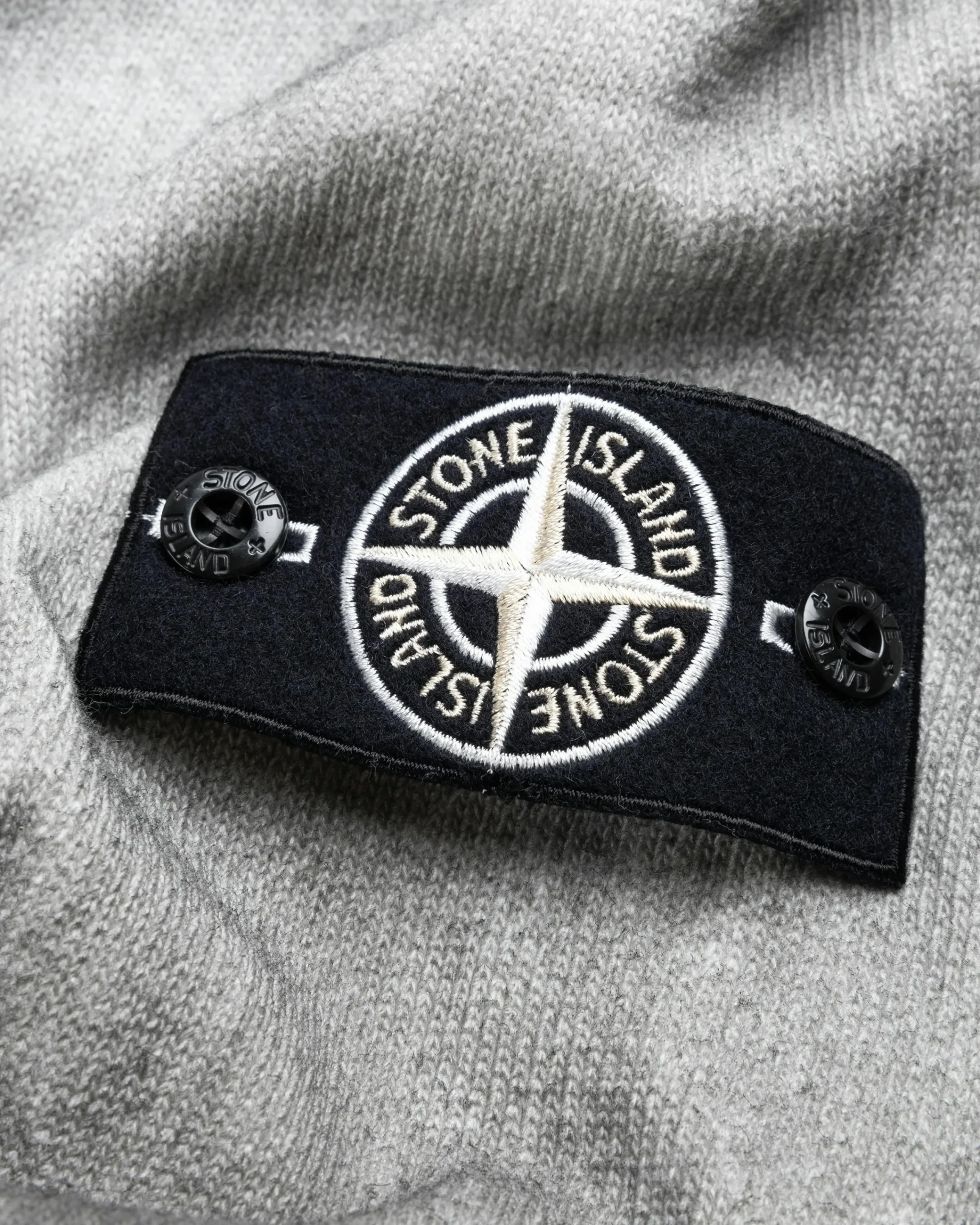 Stone Island Hooded Sweatshirt Lead Grey- Sweats