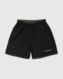 Highsnobiety HS Sports Reversible Mesh Shorts Black/Khaki- Shorts