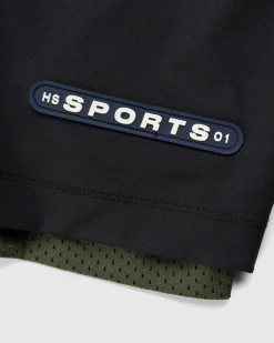 Highsnobiety HS Sports Reversible Mesh Shorts Black/Khaki- Shorts