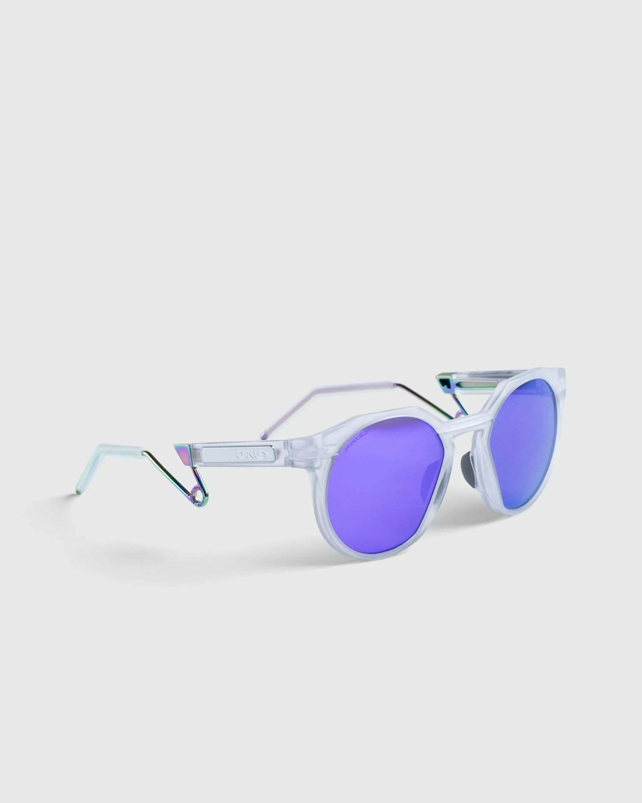Oakley HSTN Metal Matte Clear/Prizm Violet- Sunglasses