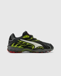 Puma Inhale Distressed Black-Warm White-Lime Pow- Sneakers