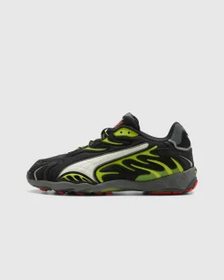 Puma Inhale Distressed Black-Warm White-Lime Pow- Sneakers
