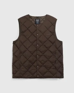 Gramicci Inner Down Vest Dark Brown- Outerwear