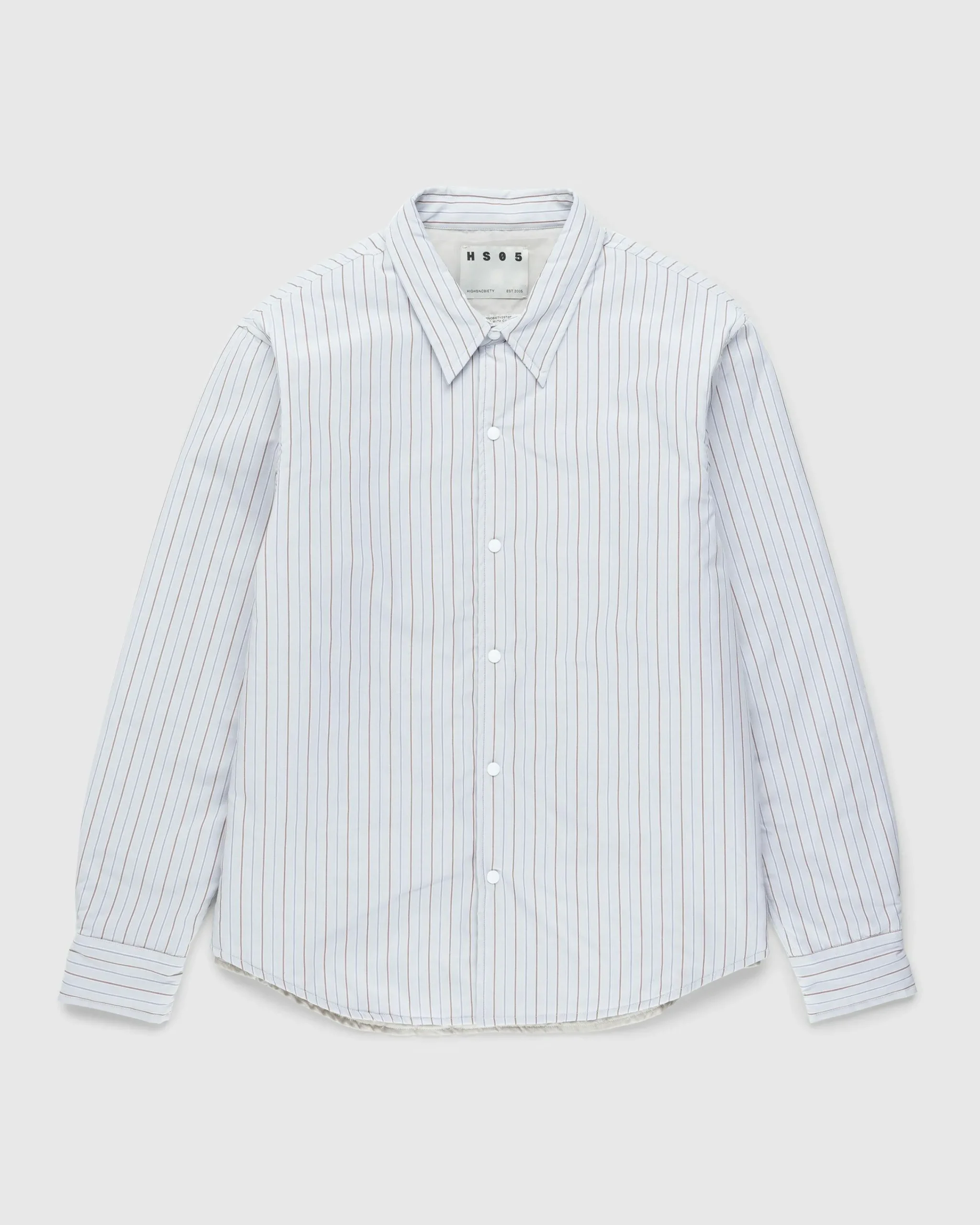 Highsnobiety HS05 Insulated Shirt Jacket Striped- Shirts