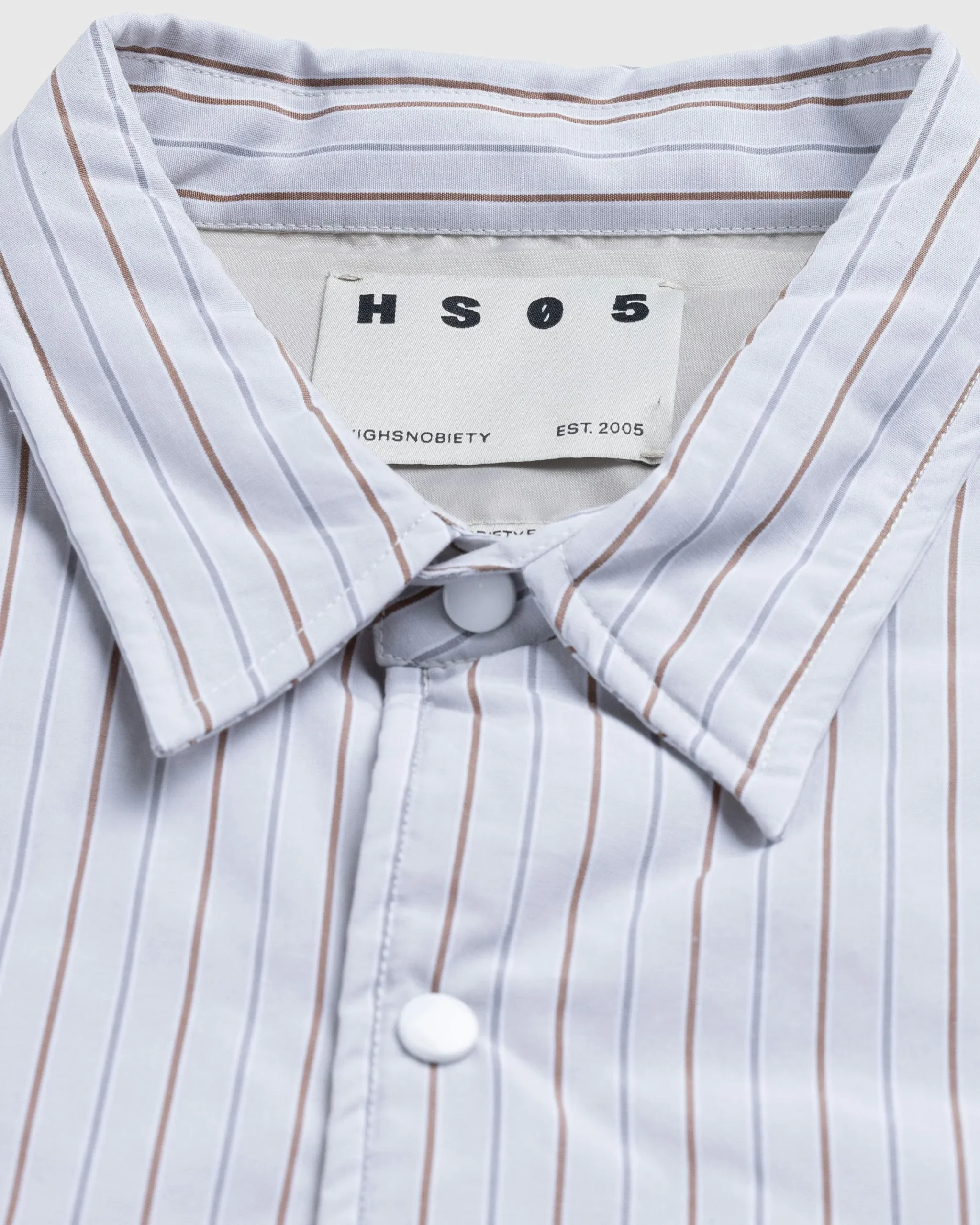 Highsnobiety HS05 Insulated Shirt Jacket Striped- Shirts