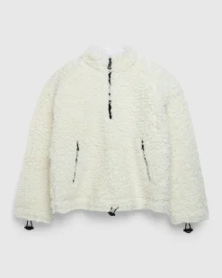Meta Campania Collective Jason Shearling Quarter-Zip Natural White- Outerwear