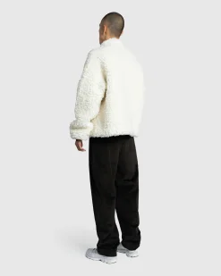 Meta Campania Collective Jason Shearling Quarter-Zip Natural White- Outerwear