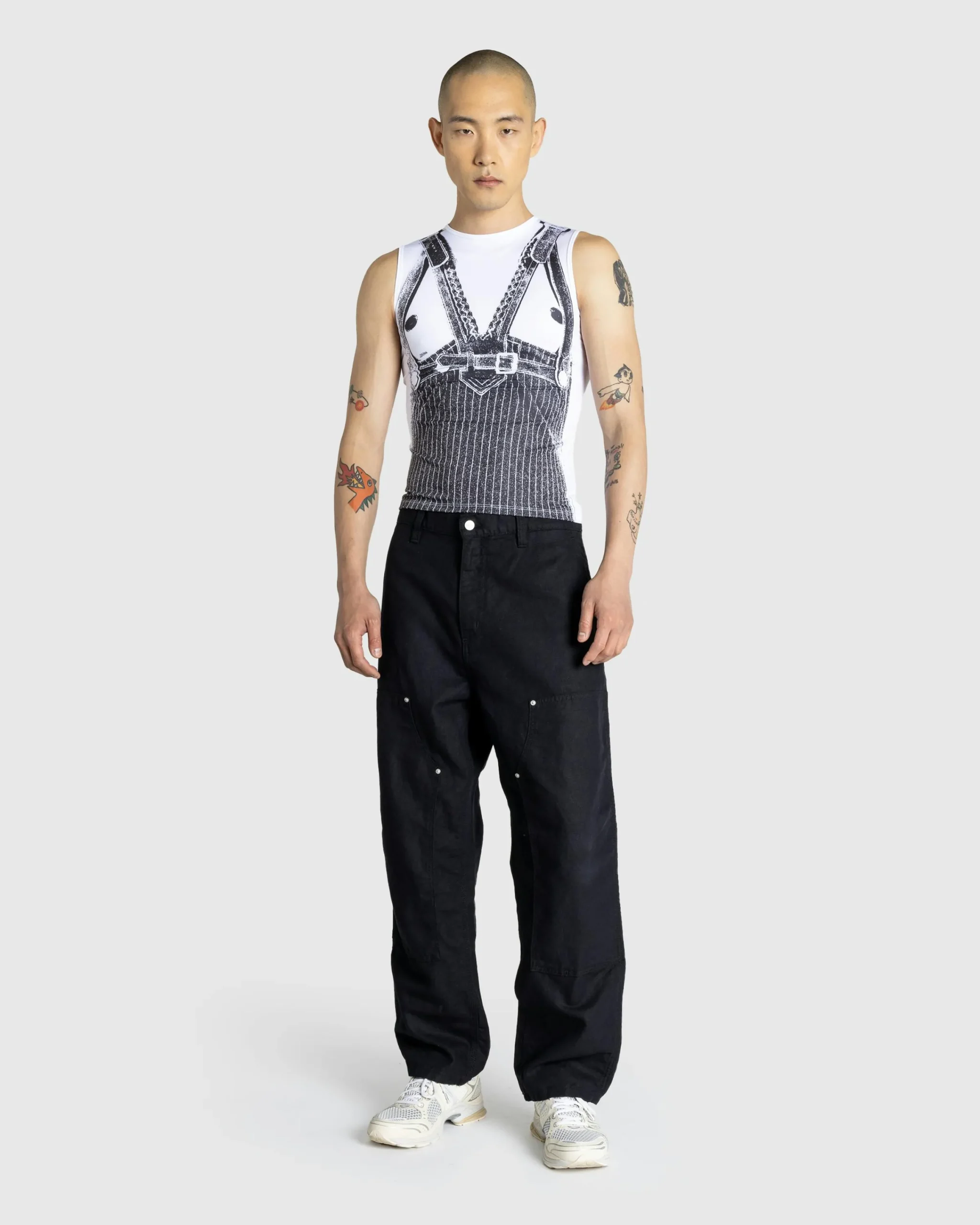 Jean Paul Gaultier Jersey Tank Top Printed Madonna Trompe L'Œil- Tops