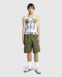 Jean Paul Gaultier Jersey Top Printed Cage Trompe L'Œil- Tops