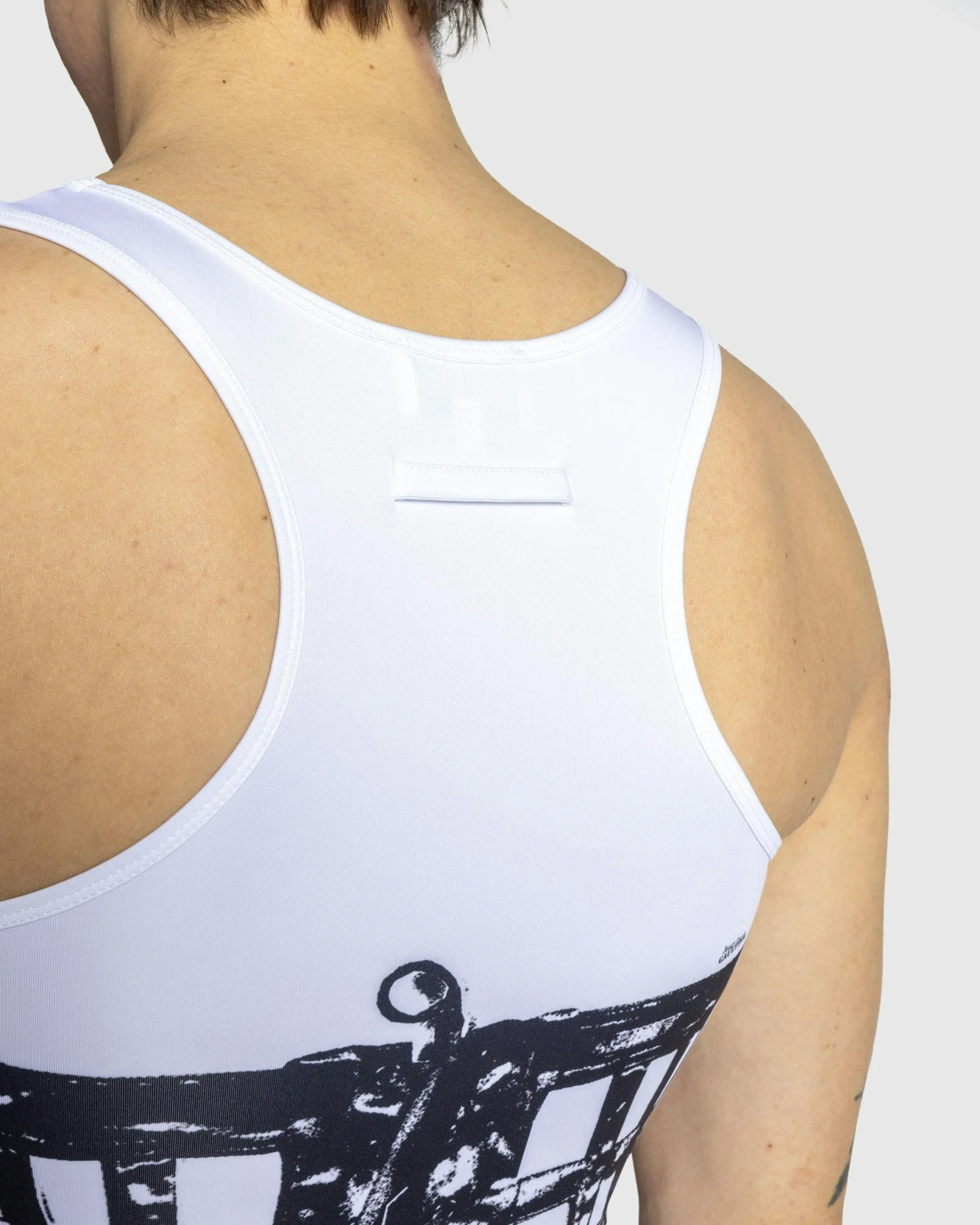 Jean Paul Gaultier Jersey Top Printed Cage Trompe L'Œil- Tops