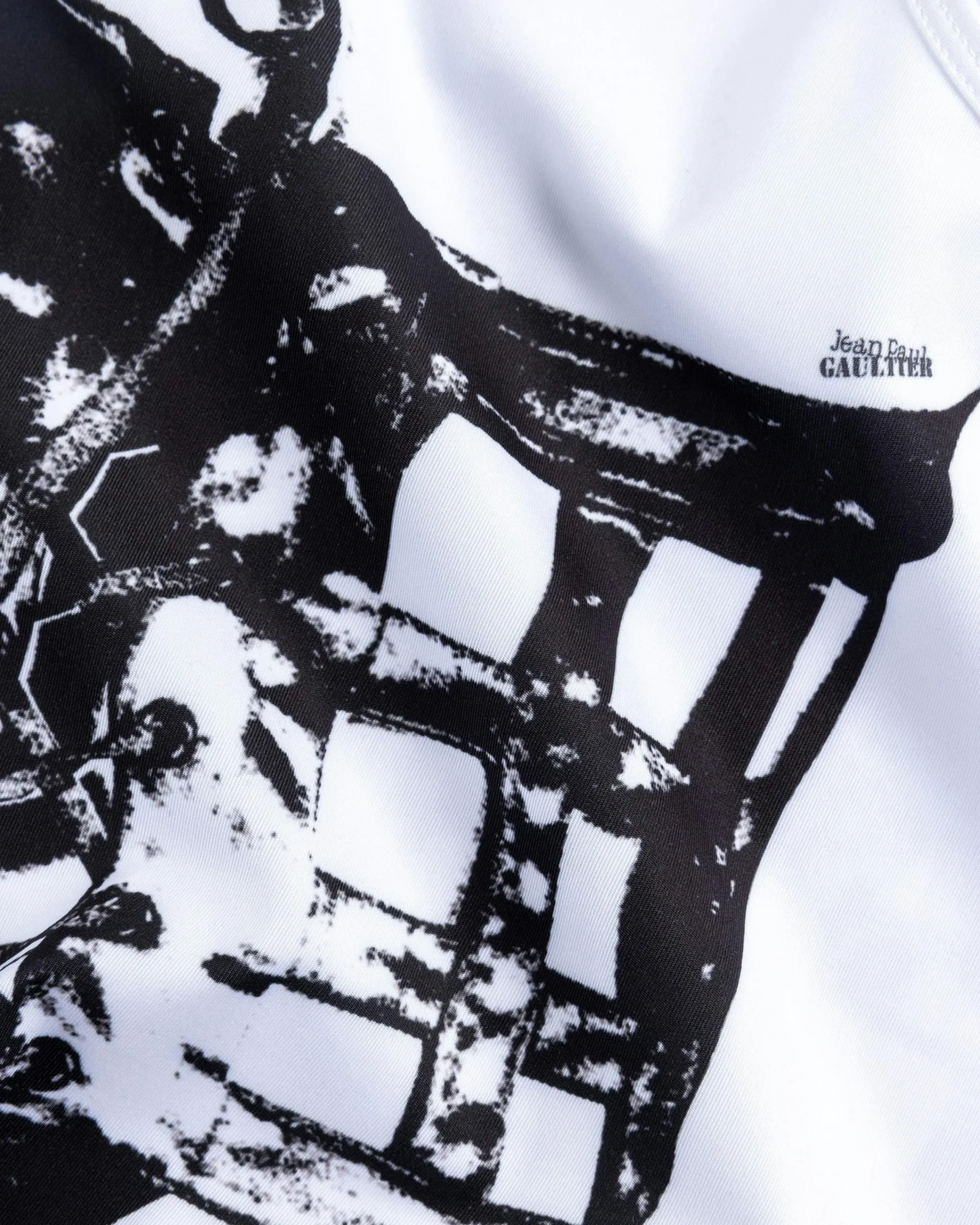 Jean Paul Gaultier Jersey Top Printed Cage Trompe L'Œil- Tops
