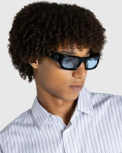 Port Tanger Kerewan Black Acetate/Rif Blue Lens- Sunglasses