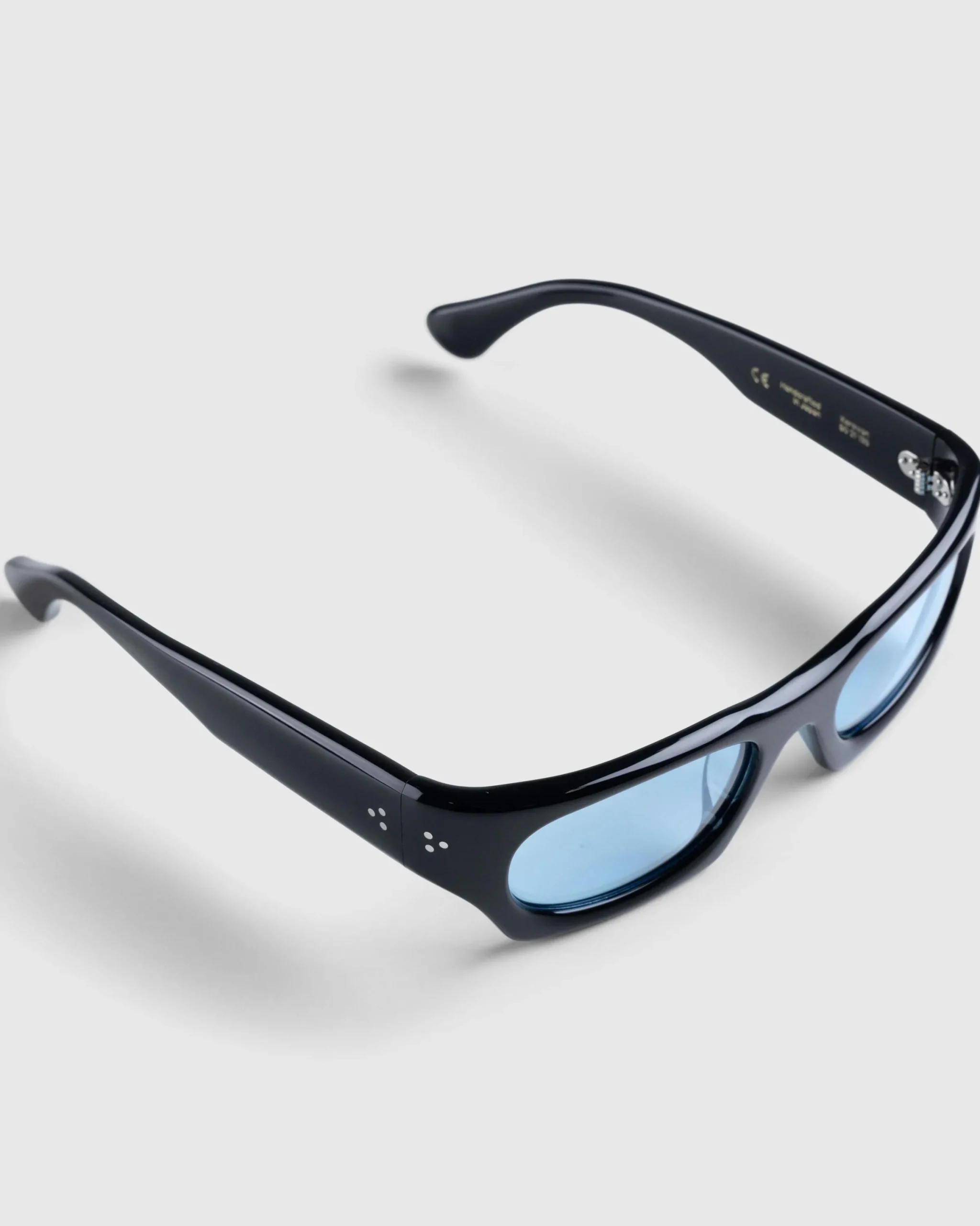 Port Tanger Kerewan Black Acetate/Rif Blue Lens- Sunglasses
