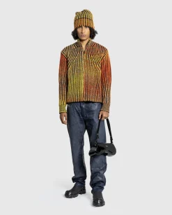 Diesel K-Oakland-Zip Knitwear Scarlet Ibis- Knitwear