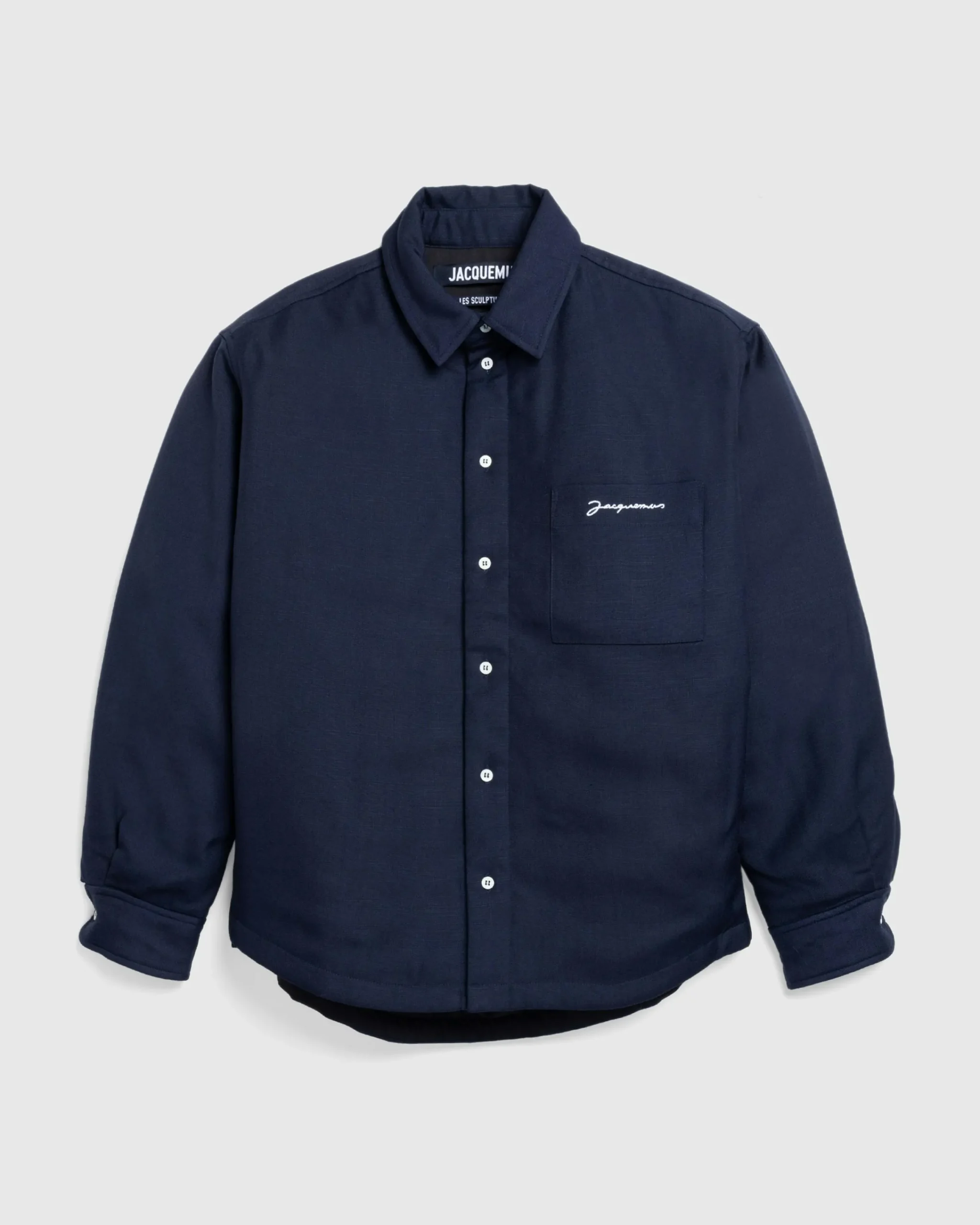 JACQUEMUS La Chemise Boulanger Dark Navy- Shirts
