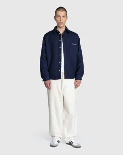 JACQUEMUS La Chemise Boulanger Dark Navy- Shirts