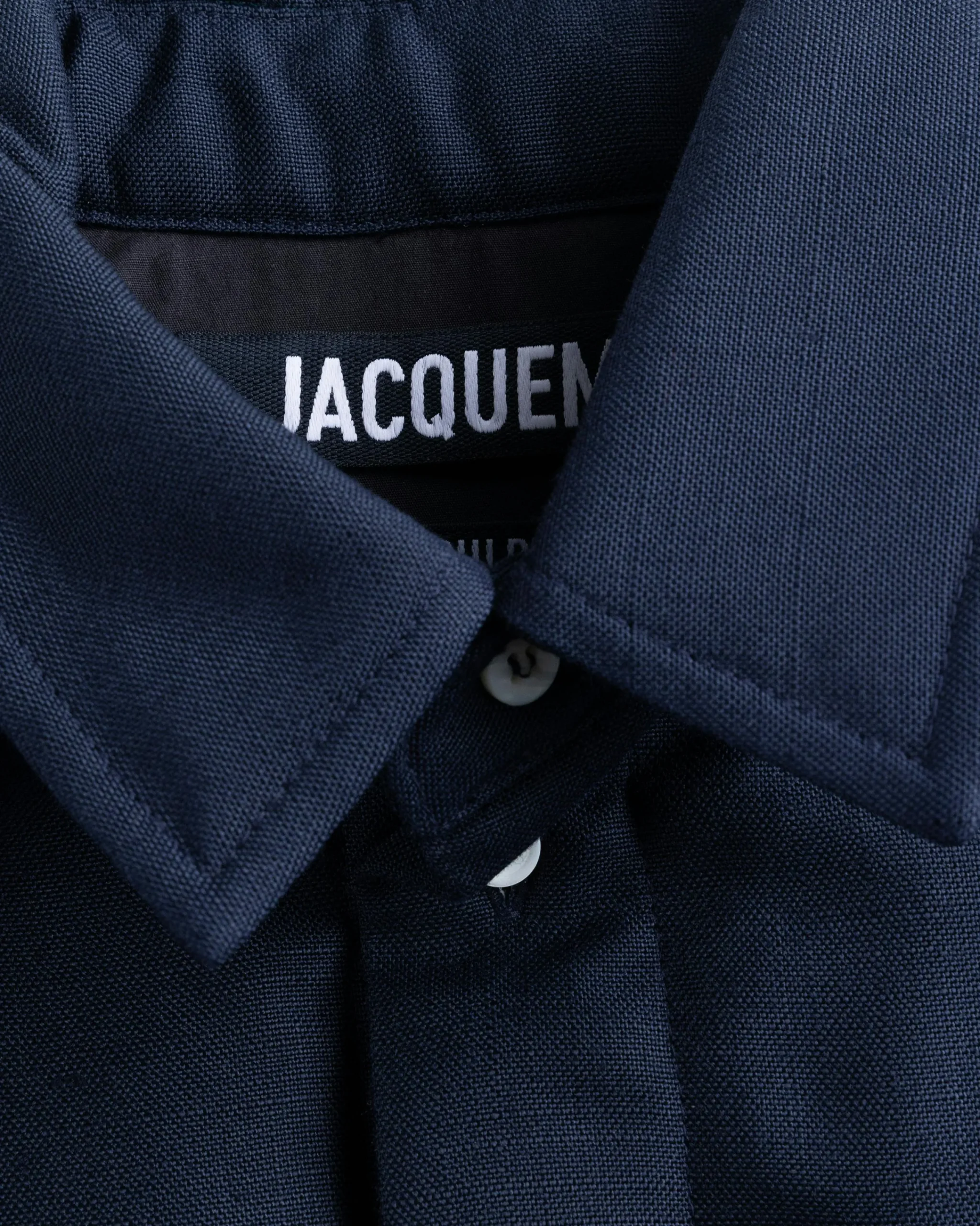 JACQUEMUS La Chemise Boulanger Dark Navy- Shirts