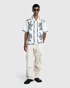 JACQUEMUS La Chemise Jean Print Mimosa Frise Black- Shirts