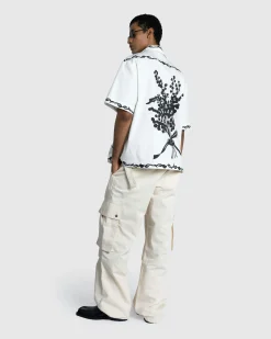 JACQUEMUS La Chemise Jean Print Mimosa Frise Black- Shirts