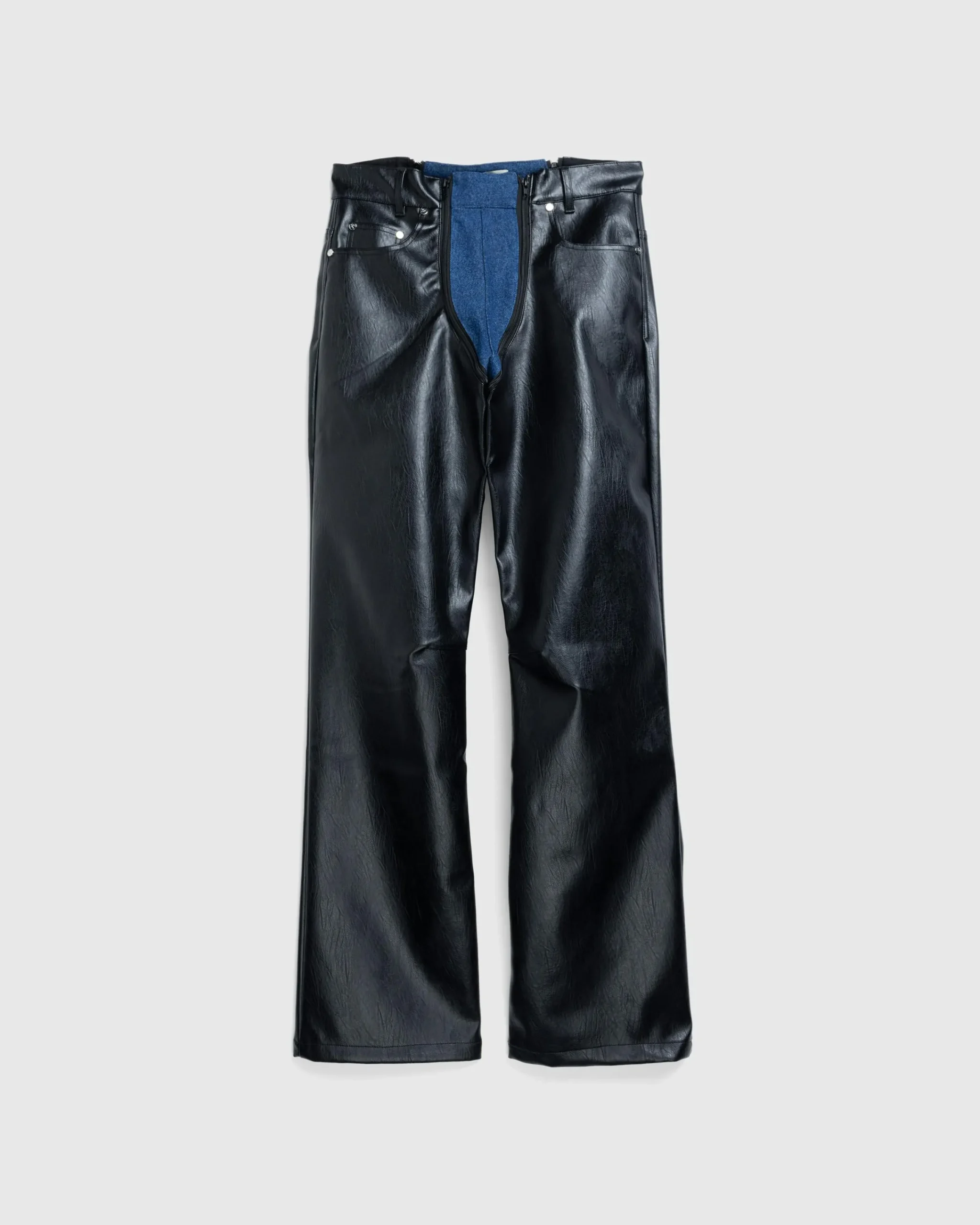 GmbH Lata Faux Leather Denim Pants- Pants