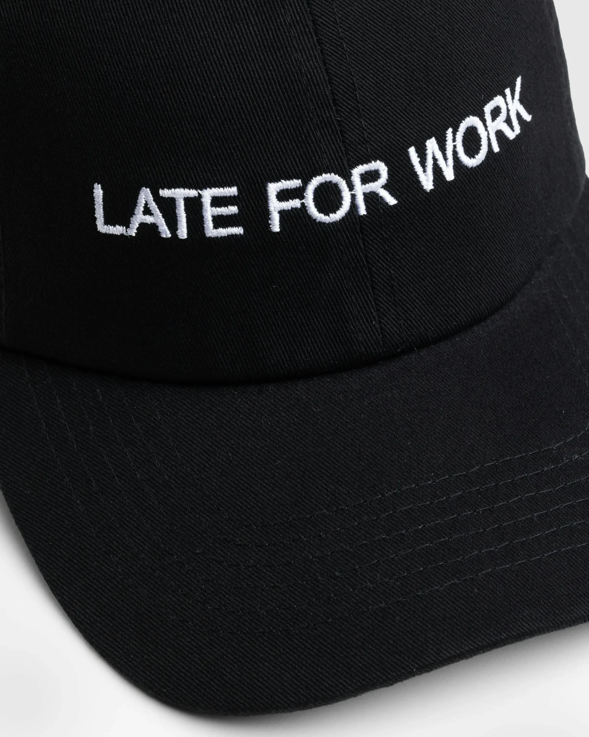 HO HO COCO Late For Work Hat Black/White- Hats