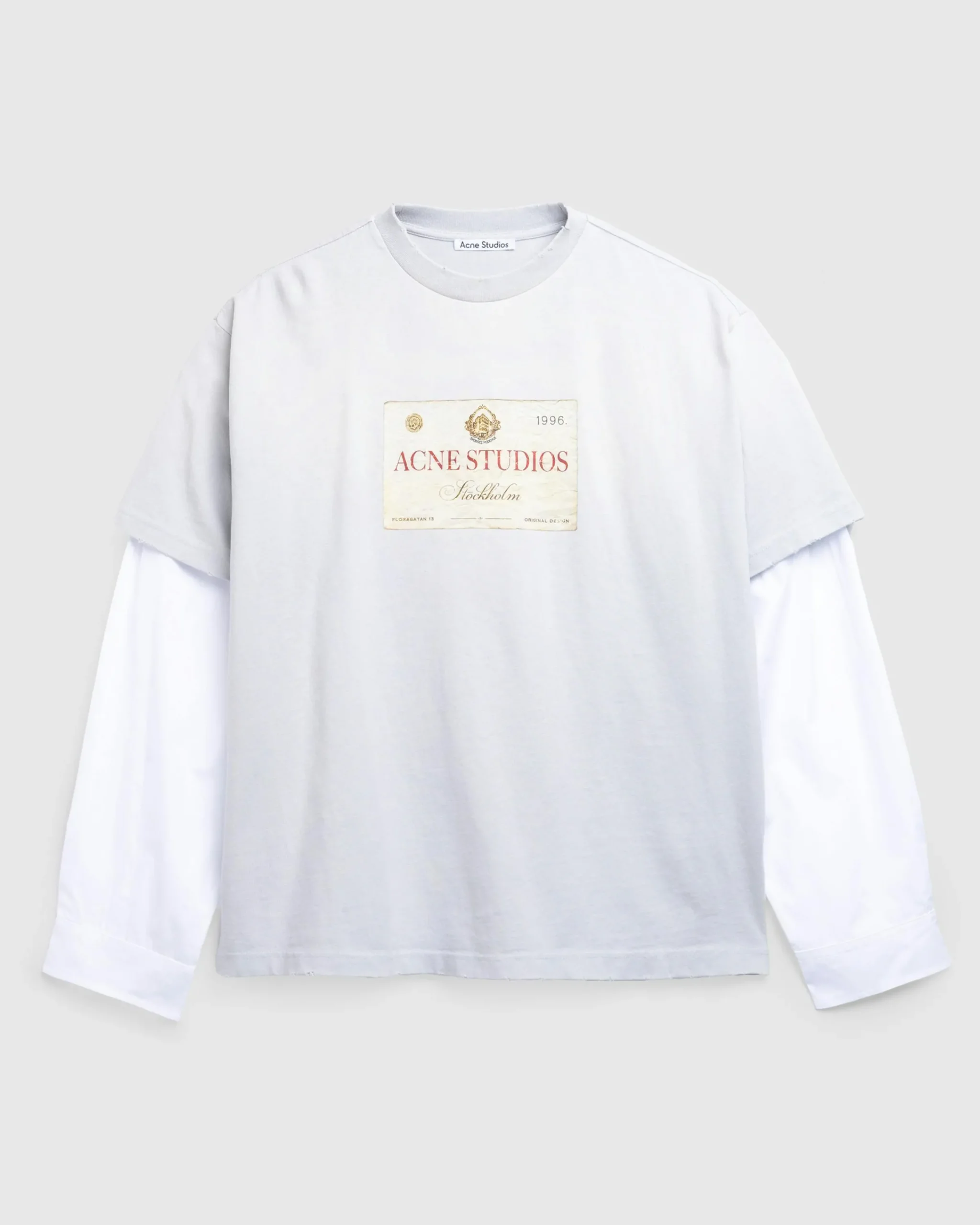 Acne Studios Layered Print T-Shirt- Tops