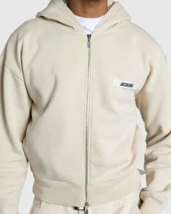 JACQUEMUS Le Hoodie Zip Gros Grain- Sweats