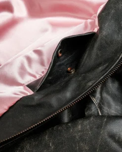 Acne Studios Leather Bomber Jacket- Outerwear
