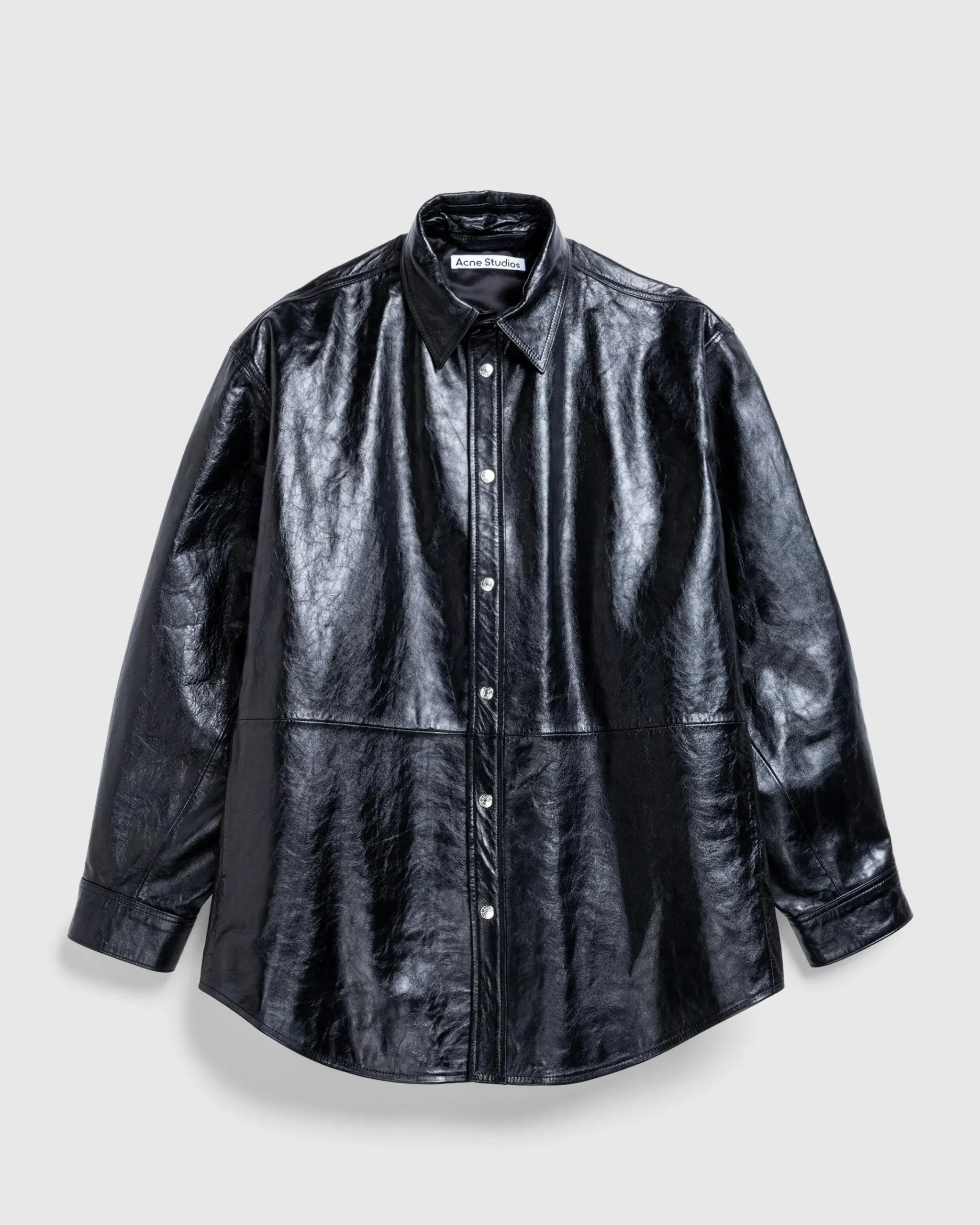 Acne Studios Leather Shirt Jacket- Outerwear