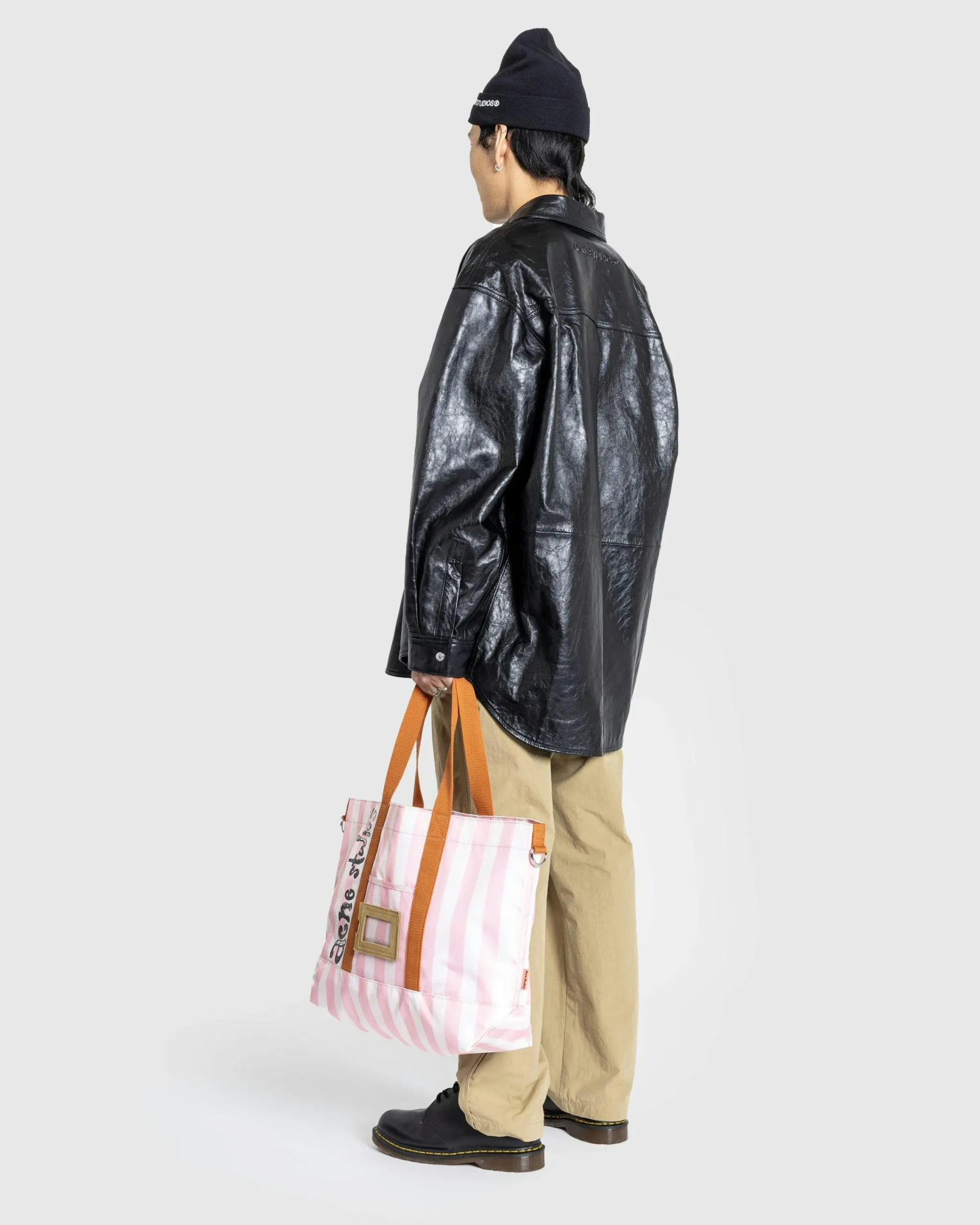 Acne Studios Leather Shirt Jacket- Outerwear