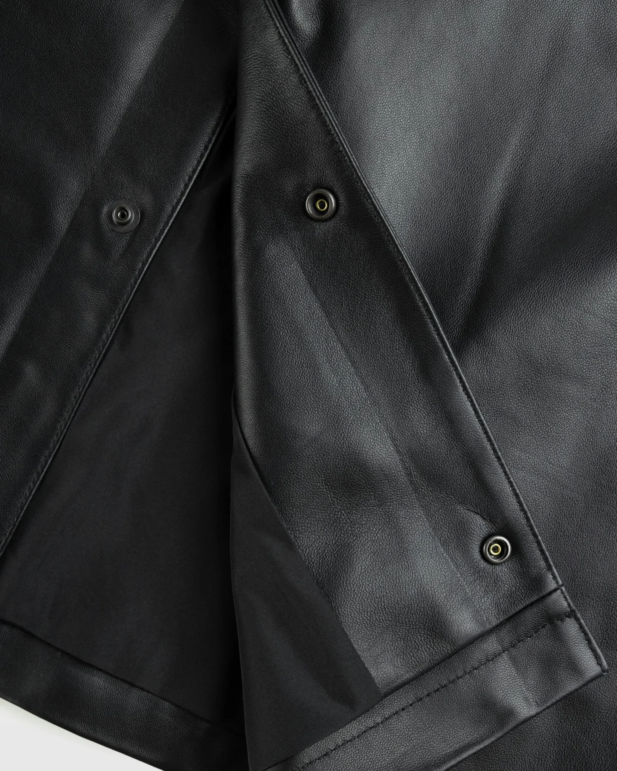 Highsnobiety HS05 Leather Shirt Jacket- Outerwear