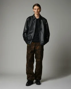 Highsnobiety HS05 Leather Shirt Jacket- Outerwear