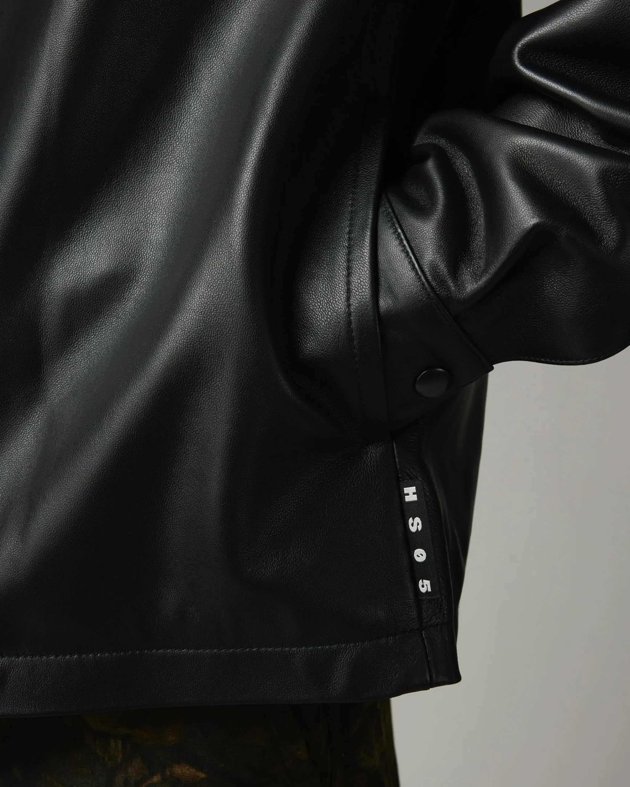 Highsnobiety HS05 Leather Shirt Jacket- Outerwear