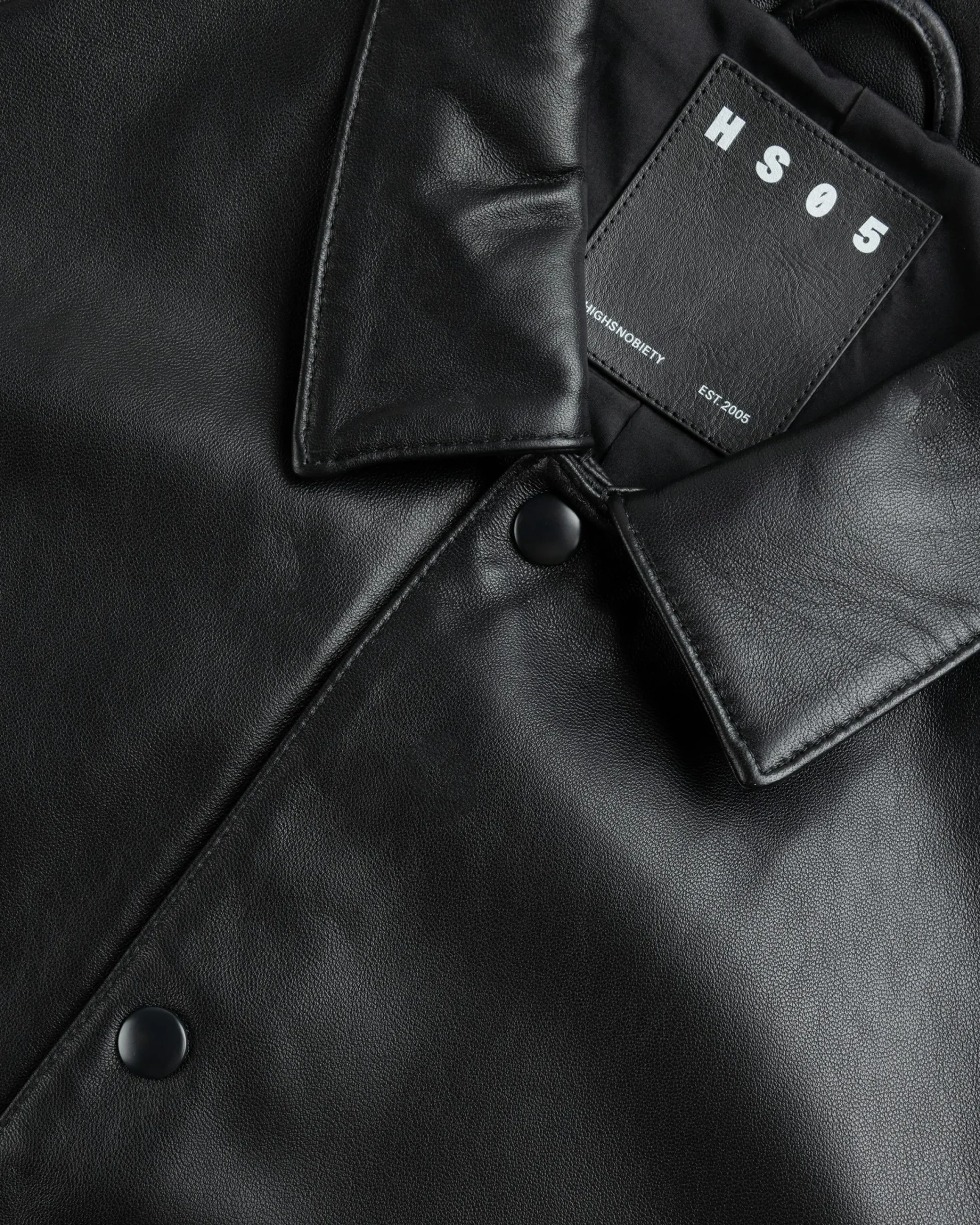 Highsnobiety HS05 Leather Shirt Jacket- Outerwear