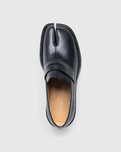 Maison Margiela Leather Tabi Mocassin Black- Shoes