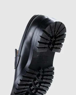 Maison Margiela Leather Tabi Mocassin Black- Shoes