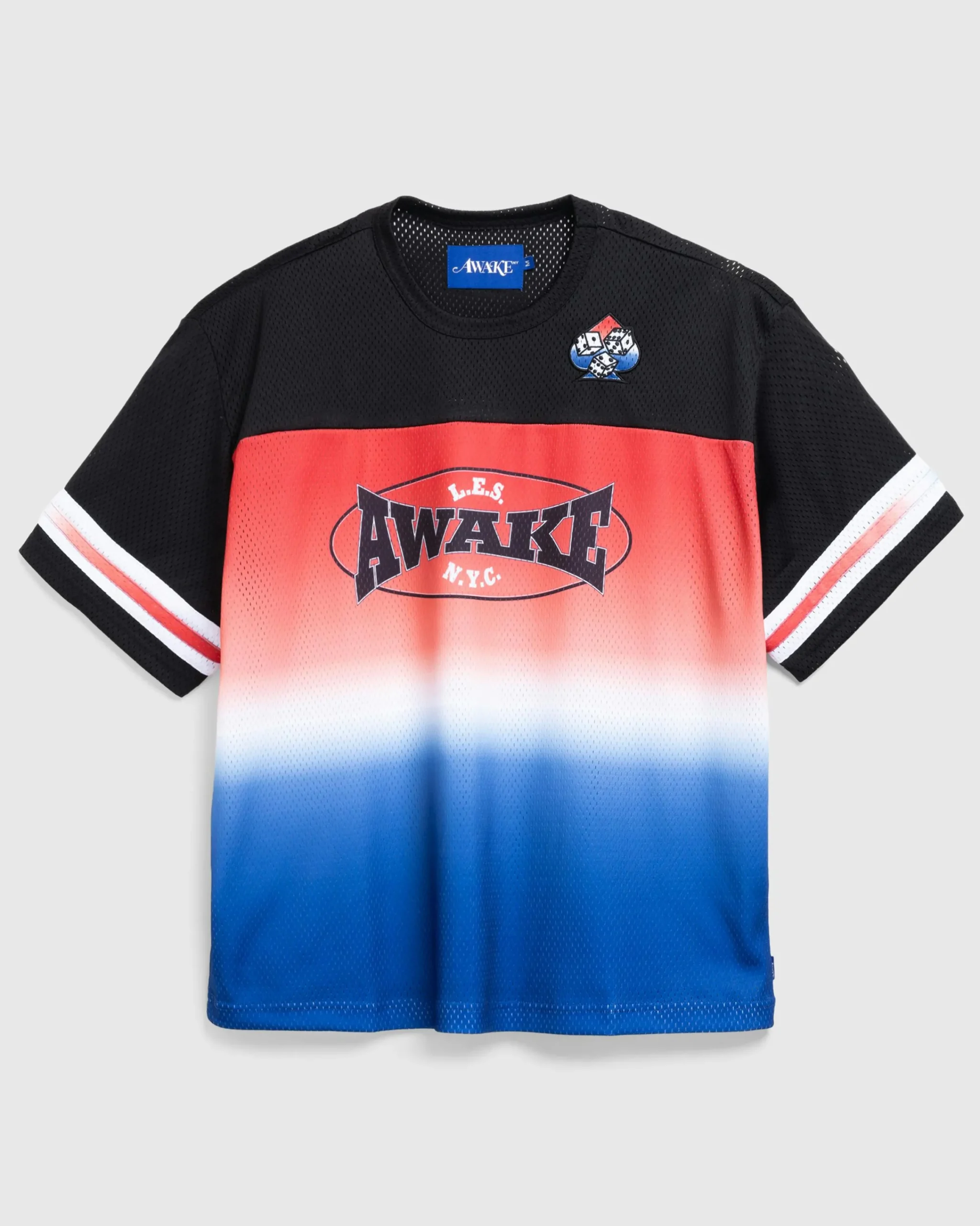 Awake NY LES Football Jersey Black/Multi- Tops