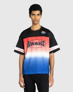 Awake NY LES Football Jersey Black/Multi- Tops