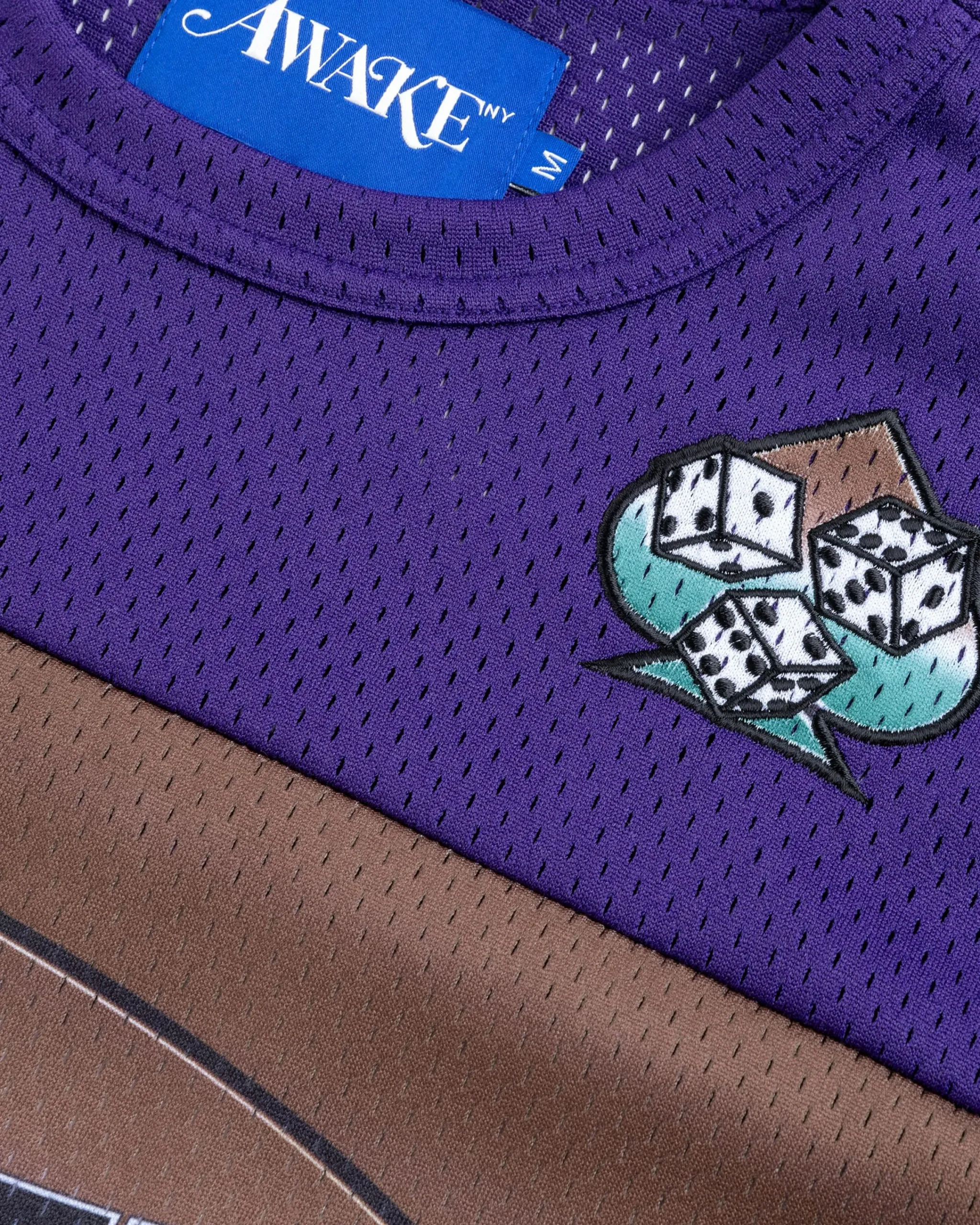 Awake NY LES Football Jersey Brown/Multi- Tops
