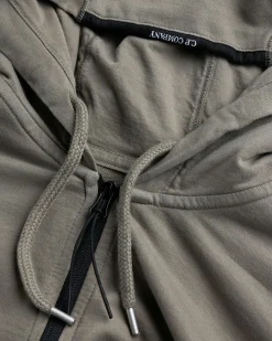 C.P. Company Light Fleece Zipped Hoodie- Sweats