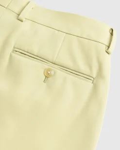 Auralee Light Wool Max Gabardine Two-Tuck Slacks Light Khaki- Pants