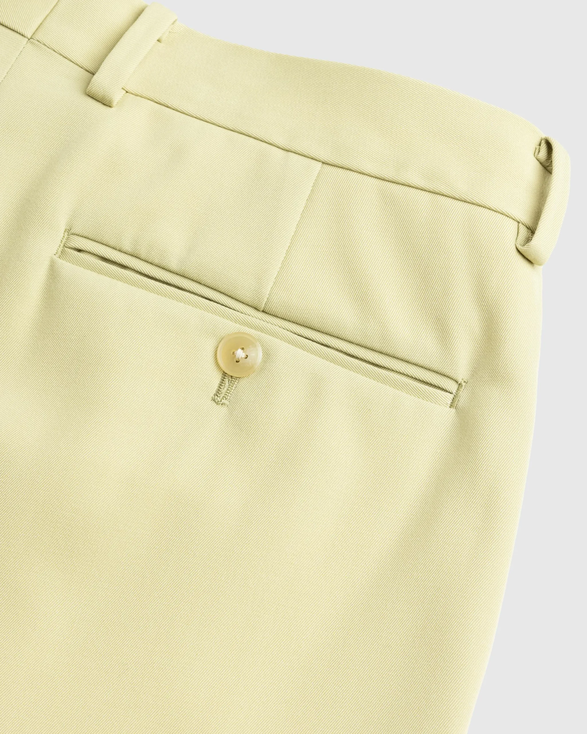 Auralee Light Wool Max Gabardine Two-Tuck Slacks Light Khaki- Pants