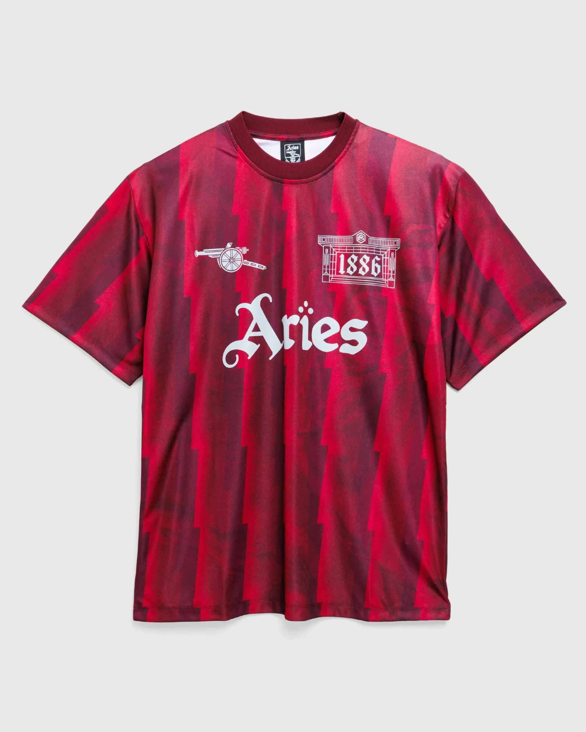 Aries Lightning Stripe Poly Tee- Tops