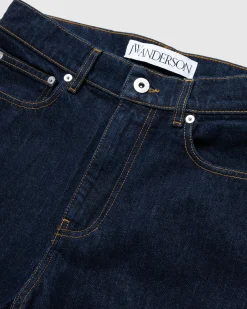 J.W. Anderson Logo Grid Turn Up Workwear Jeans- Pants