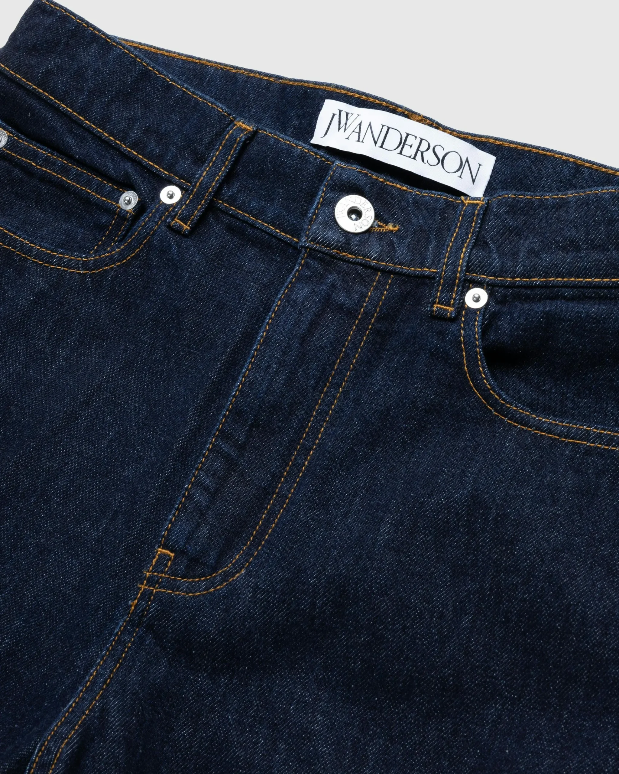 J.W. Anderson Logo Grid Turn Up Workwear Jeans- Pants