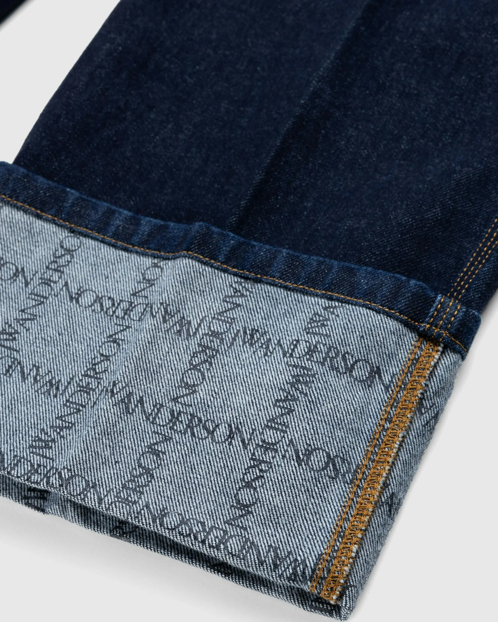 J.W. Anderson Logo Grid Turn Up Workwear Jeans- Pants