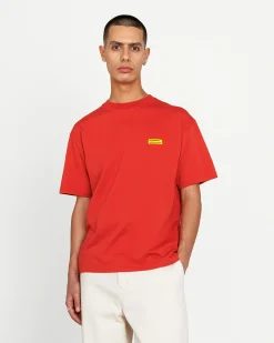 Highsnobiety Logo T-Shirt Dusty Red- Shirts